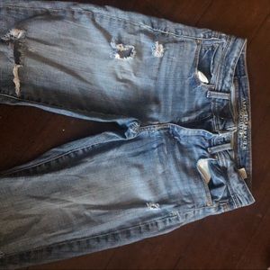 American eagle distresssd skinny jeans